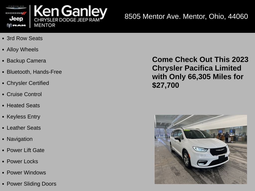 2023 Chrysler Pacifica Limited