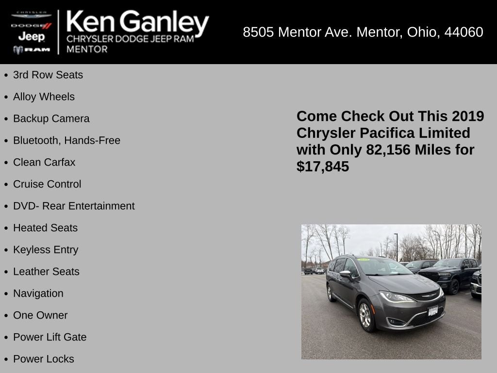 2019 Chrysler Pacifica Limited