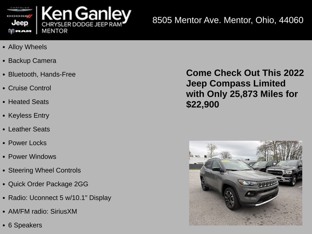 2022 Jeep Compass Limited 4x4