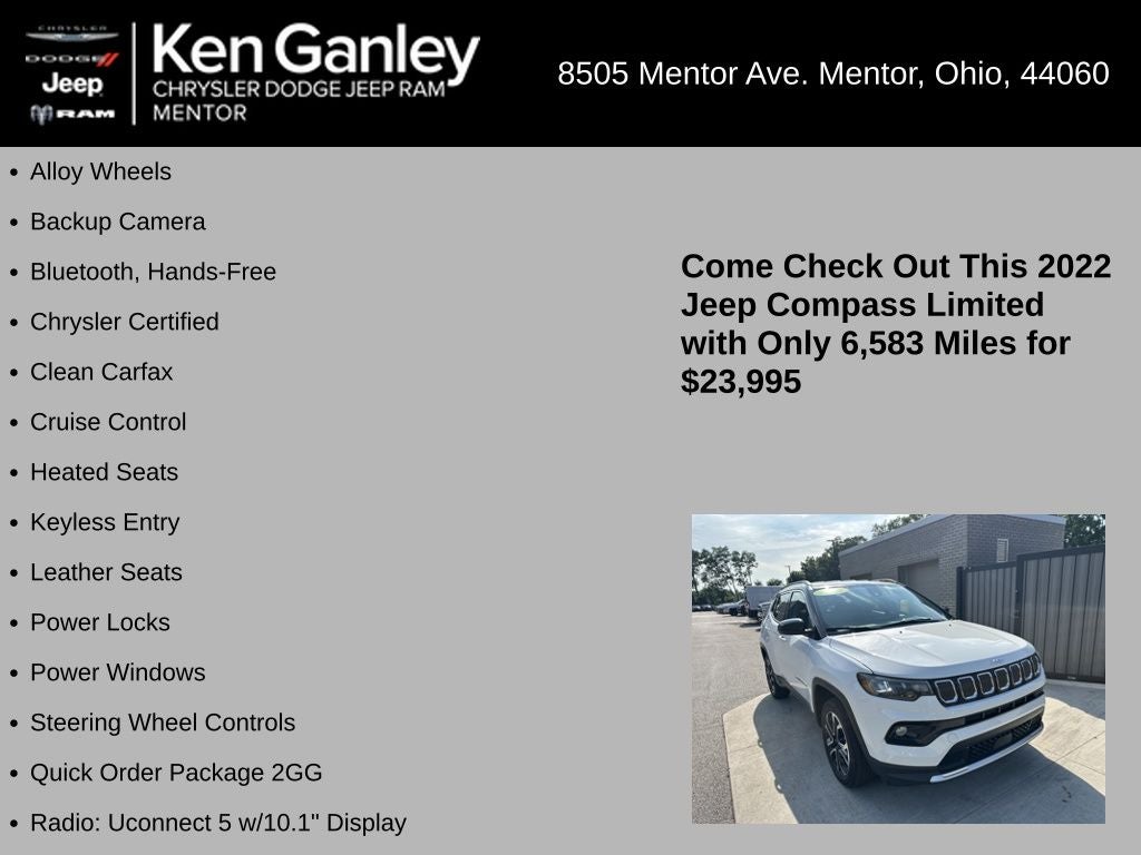 2022 Jeep Compass Limited 4x4