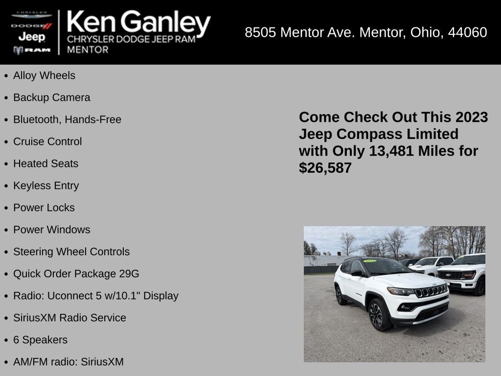 2023 Jeep Compass Limited 4x4