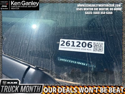 2026 RAM Ram 1500 RAM 1500 BIG HORN CREW CAB 4X4 5'7' BOX