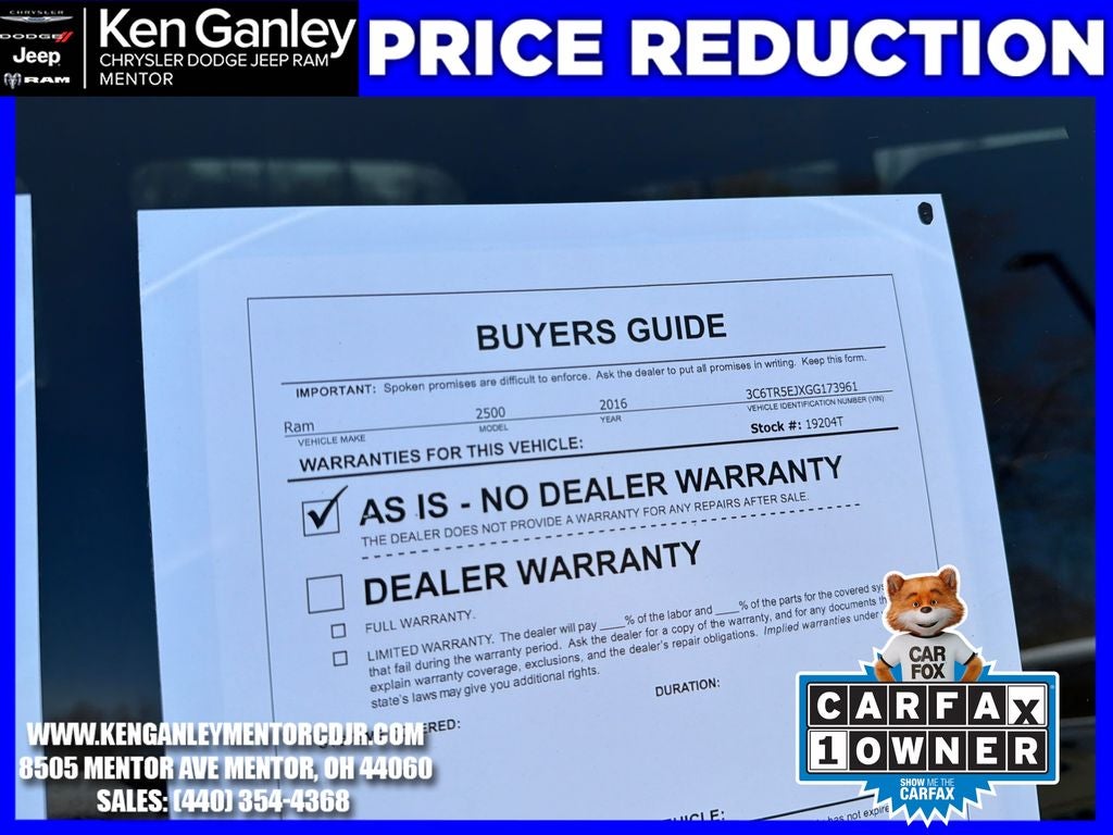 2016 RAM 2500 Power Wagon