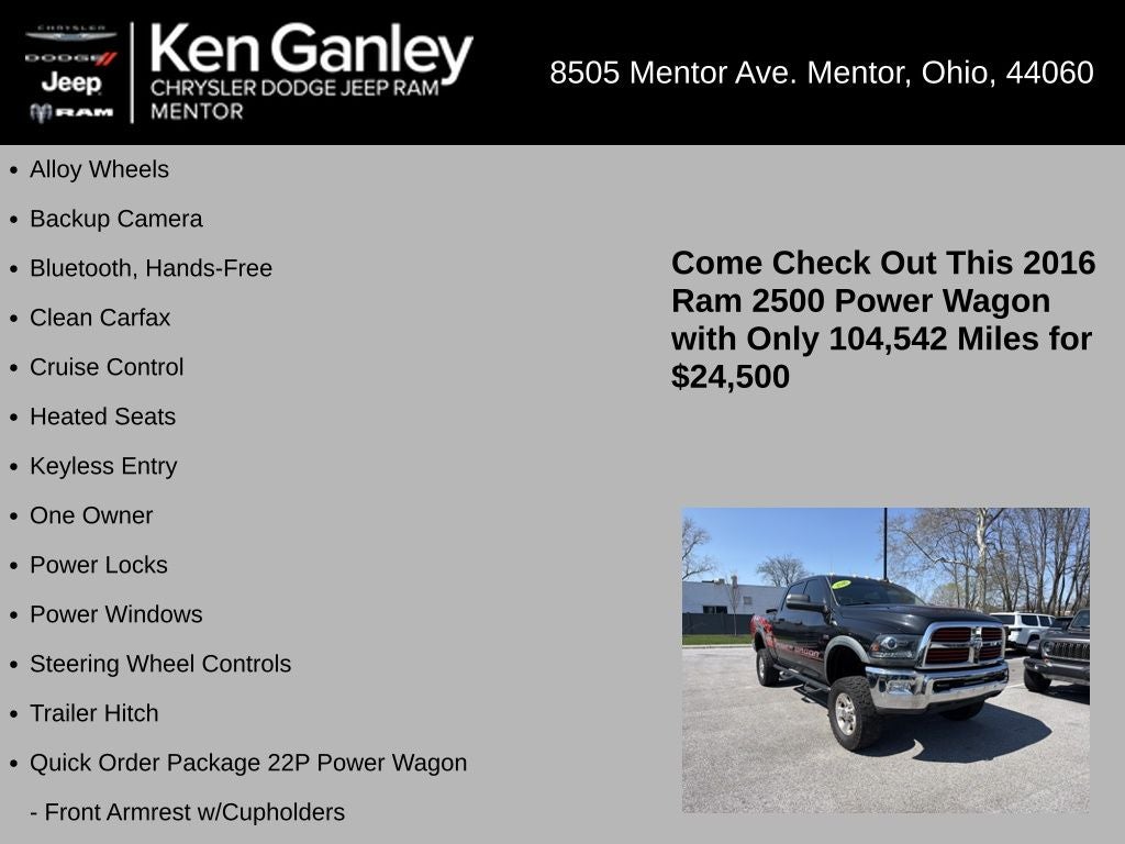2016 RAM 2500 Power Wagon