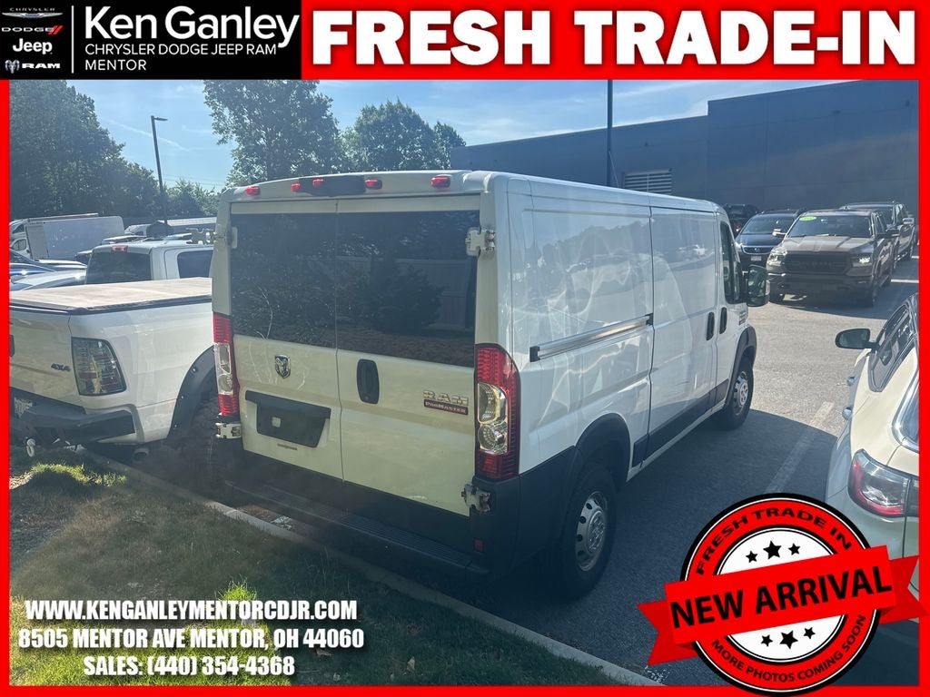2019 RAM ProMaster 1500 Cargo Van Low Roof 136' WB