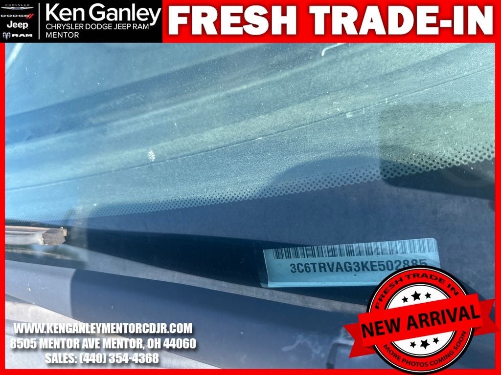 2019 RAM ProMaster 1500 Cargo Van Low Roof 136' WB