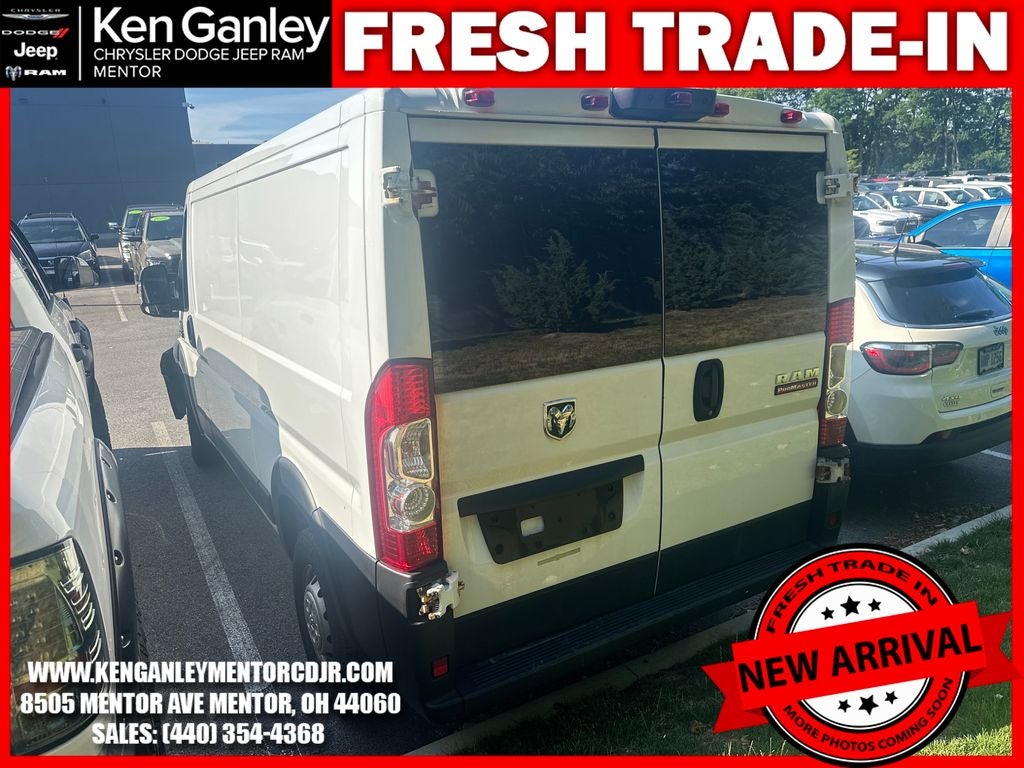 2019 RAM ProMaster 1500 Cargo Van Low Roof 136' WB
