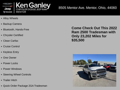 2022 RAM Ram 2500 Tradesman Crew Cab 4x4 6'4' Box