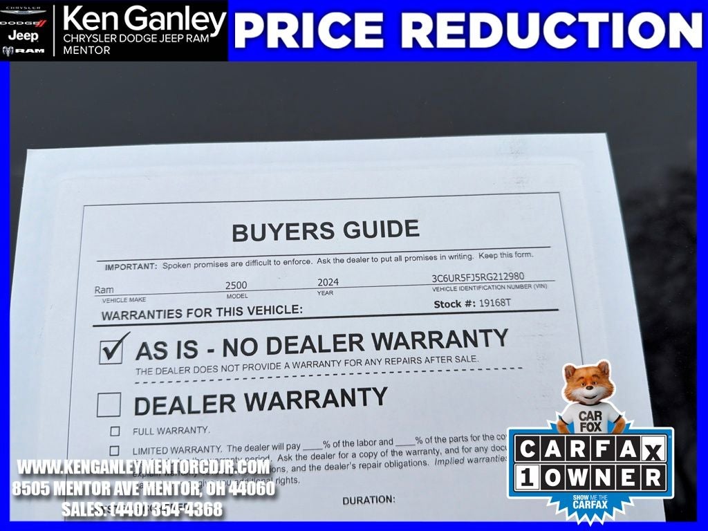 2024 RAM 2500 Laramie Crew Cab 4x4 6'4' Box