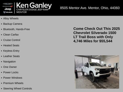 2025 Chevrolet Silverado 1500 4WD Crew Cab Short Bed LT Trail Boss