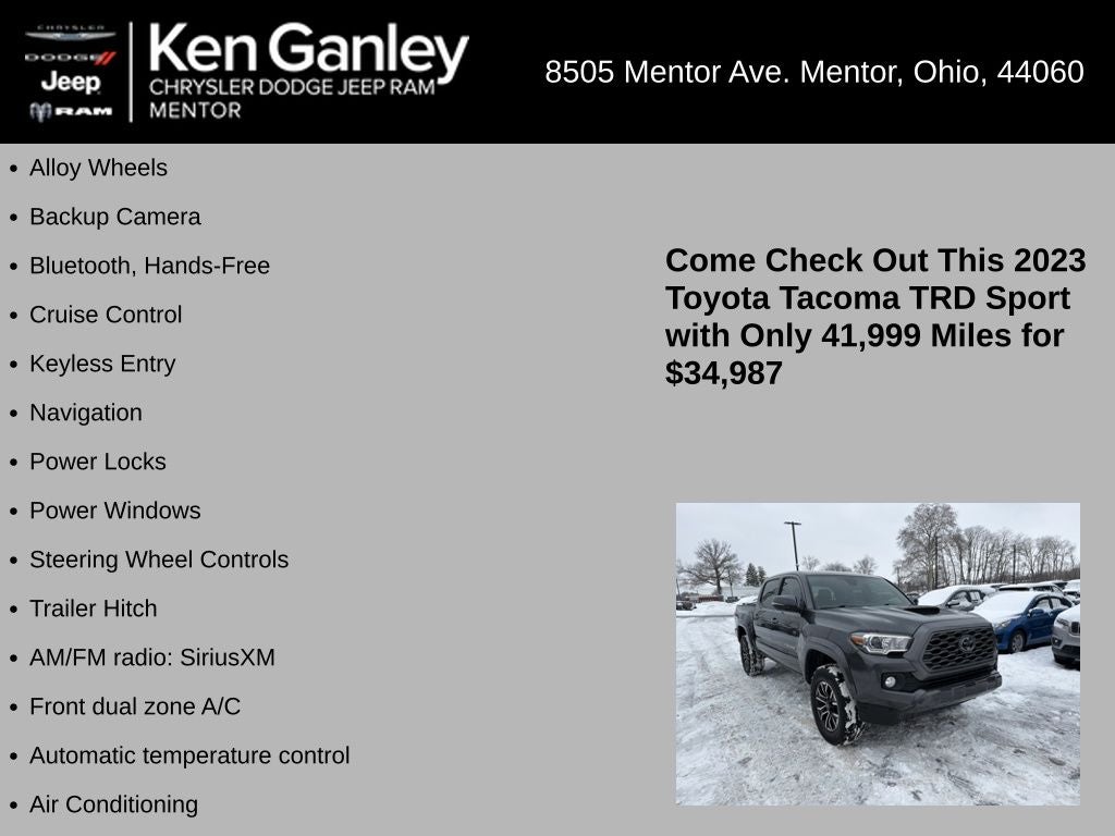 2023 Toyota Tacoma TRD Sport