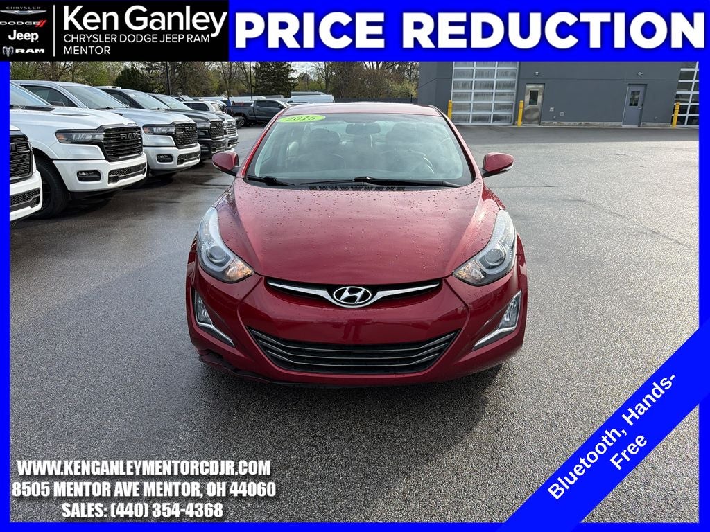Used 2015 Hyundai Elantra Limited with VIN 5NPDH4AE1FH552940 for sale in Mentor, OH