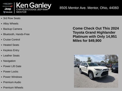2024 Toyota Grand Highlander Platinum