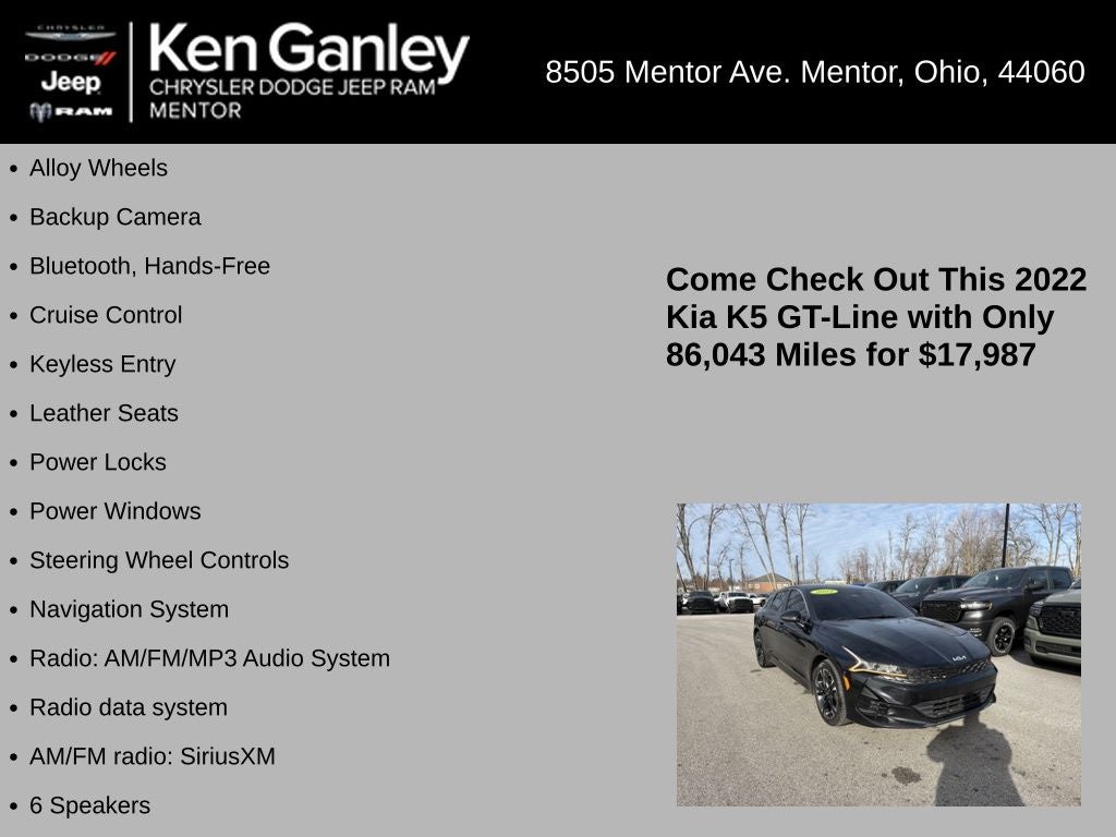 2022 Kia K5 GT-Line