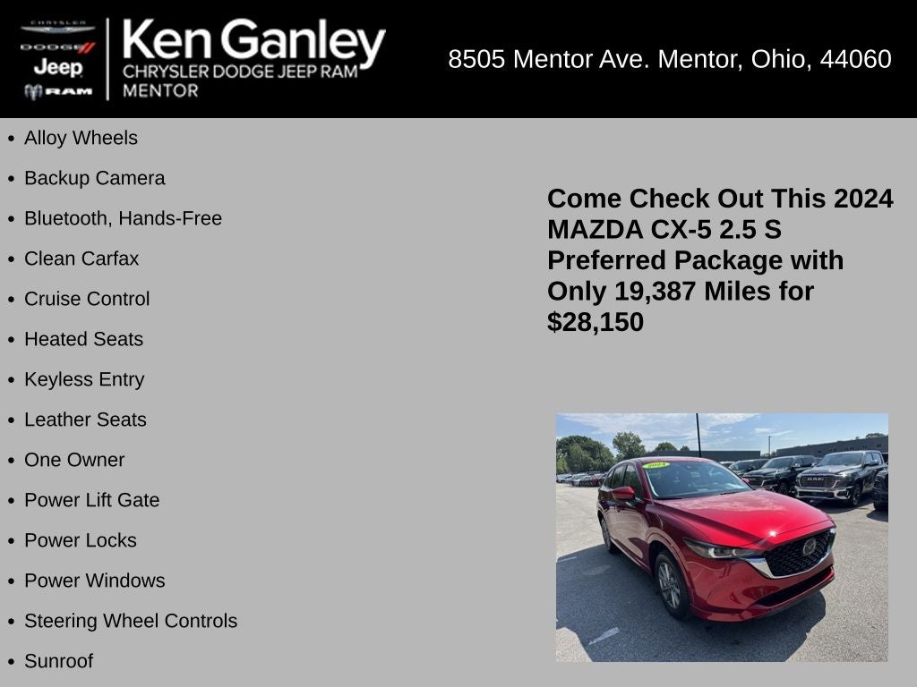 2024 Mazda Mazda CX-5 2.5 S Preferred