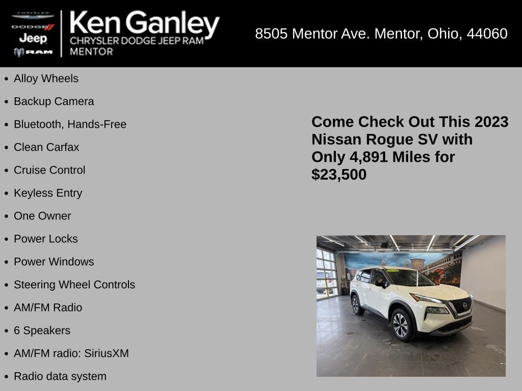 2023 Nissan Rogue SV Intelligent AWD