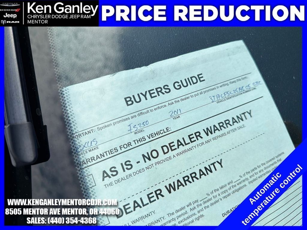 2011 Lexus IS 250 250