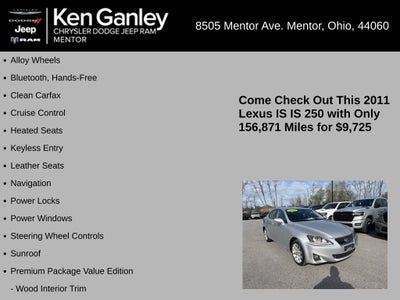 2011 Lexus IS 250 250