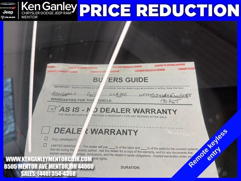 2014 Mercedes-Benz CLA 250 4MATIC®