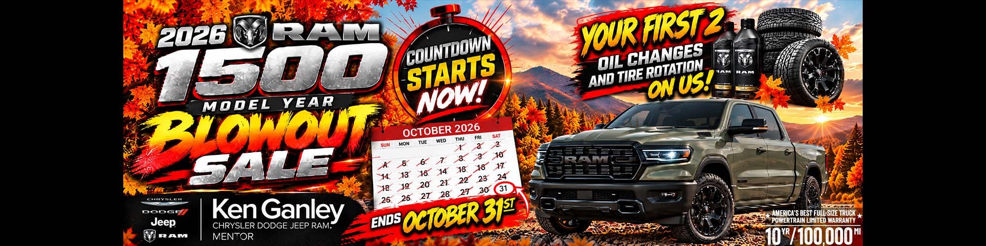 2026 Ram 1500 Blowout Sale