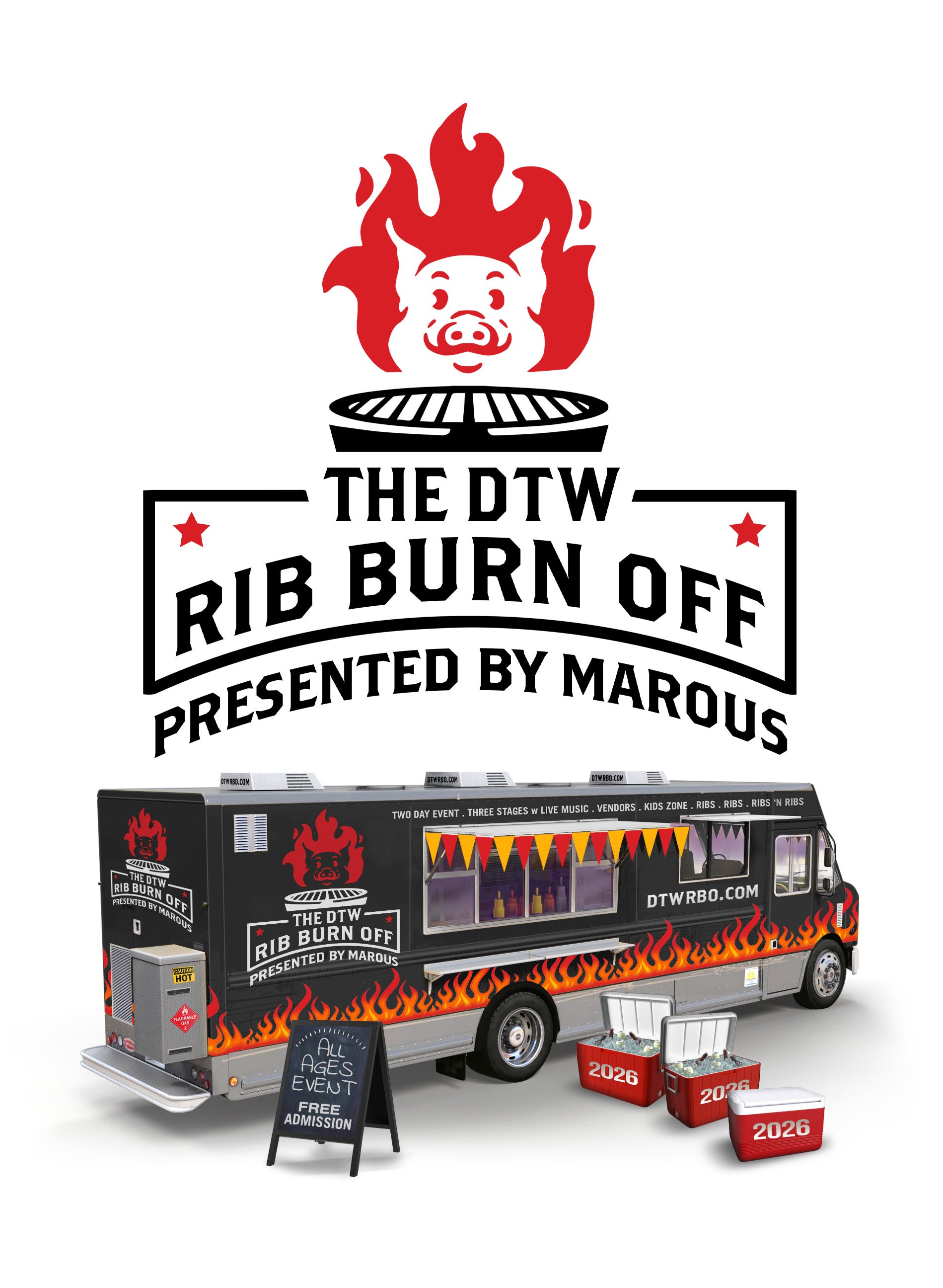 Ken Ganley CDJR Mentor at DTW Rib Burn Off in Downtown Willoughby, OH